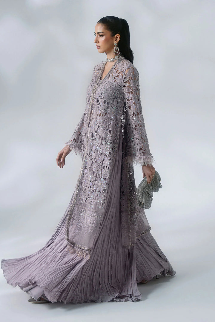 Mbroidered by Maria B Unstitched Embroidered Organza 3 Piece Suit MB26UMW D5 - Wedding Collection