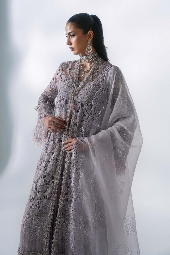 Mbroidered by Maria B Unstitched Embroidered Organza 3 Piece Suit MB26UMW D5 - Wedding Collection