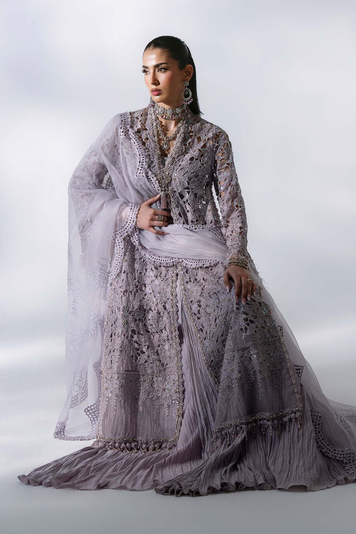 Mbroidered by Maria B Unstitched Embroidered Organza 3 Piece Suit MB26UMW D5 - Wedding Collection