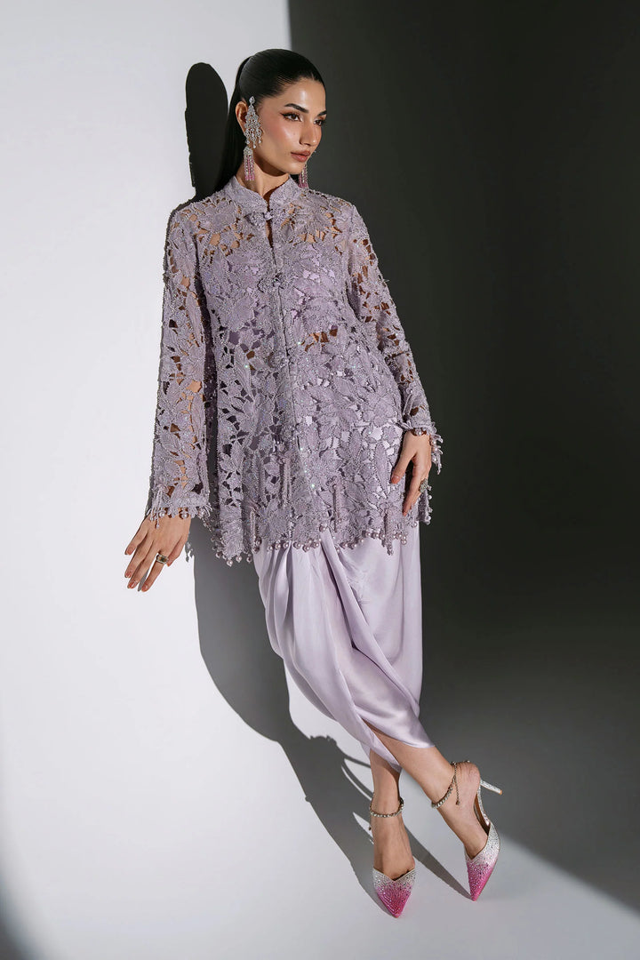 Mbroidered by Maria B Unstitched Embroidered Organza 3 Piece Suit MB26UMW D5 - Wedding Collection