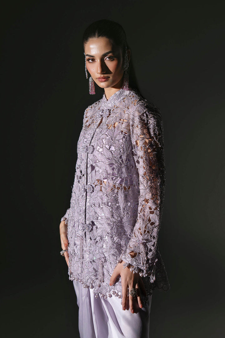 Mbroidered by Maria B Unstitched Embroidered Organza 3 Piece Suit MB26UMW D5 - Wedding Collection