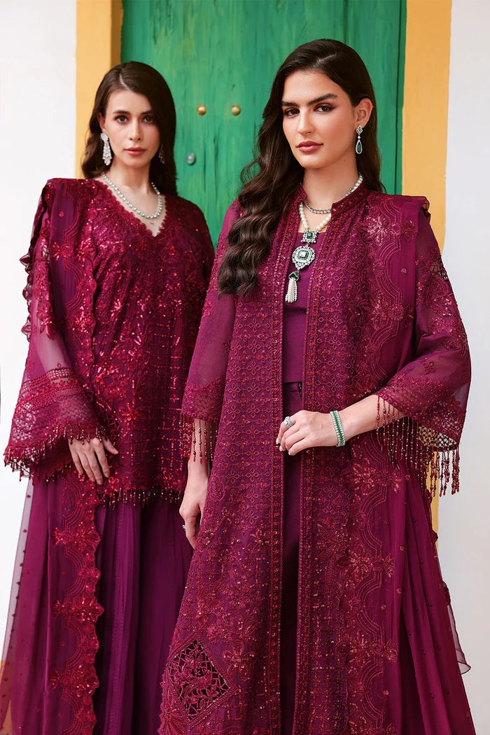 Lumiere by Saira Rizwan Unstitched Embroidered Bamber Chiffon 3 Piece Suit SR26ULF Willow SRL26-04 - Festive Collection