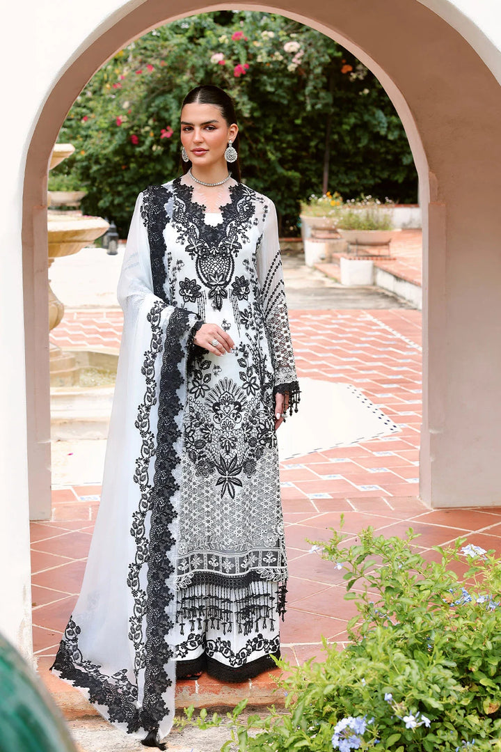 Lumiere by Saira Rizwan Unstitched Embroidered Chiffon 3 Piece Suit SR26ULF Pearl SRL26-05 - Festive Collection