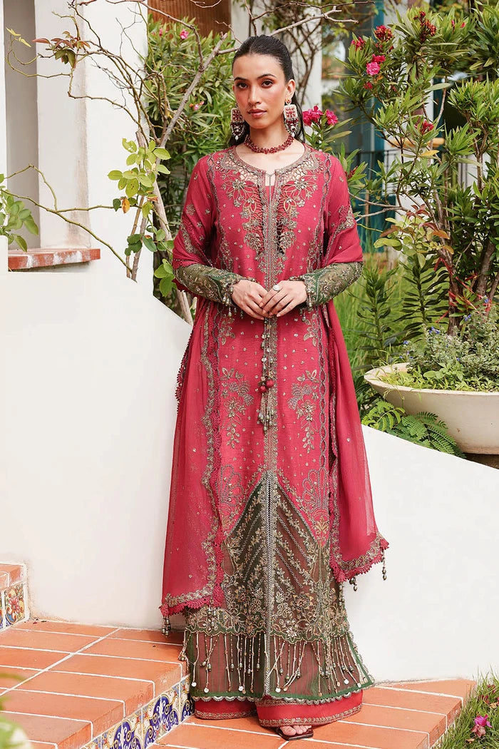 Lumiere by Saira Rizwan Unstitched Embroidered Korean Silk 3 Piece Suit SR26ULF Estella SRL26-07 - Festive Collection