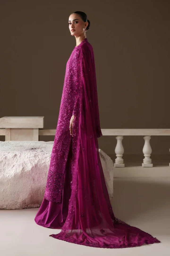 Modern Heirloom by Emaan Adeel Unstitched Embroidered Chiffon 3 Piece Suit EA26UMH Rose Memoir - Festive Collection