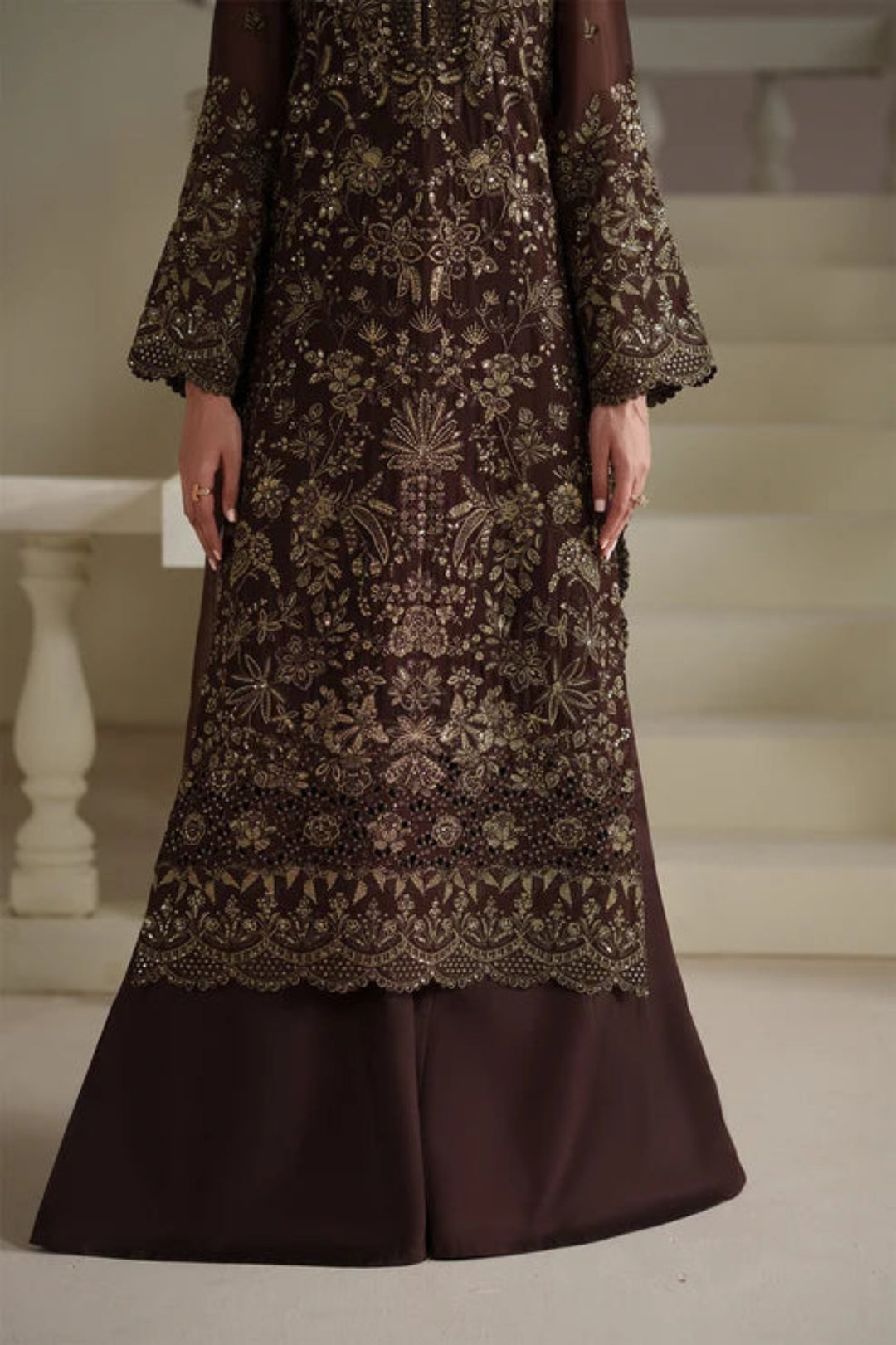 Modern Heirloom by Emaan Adeel Unstitched Embroidered Chiffon 3 Piece Suit EA26UMH Adelia - Festive Collection