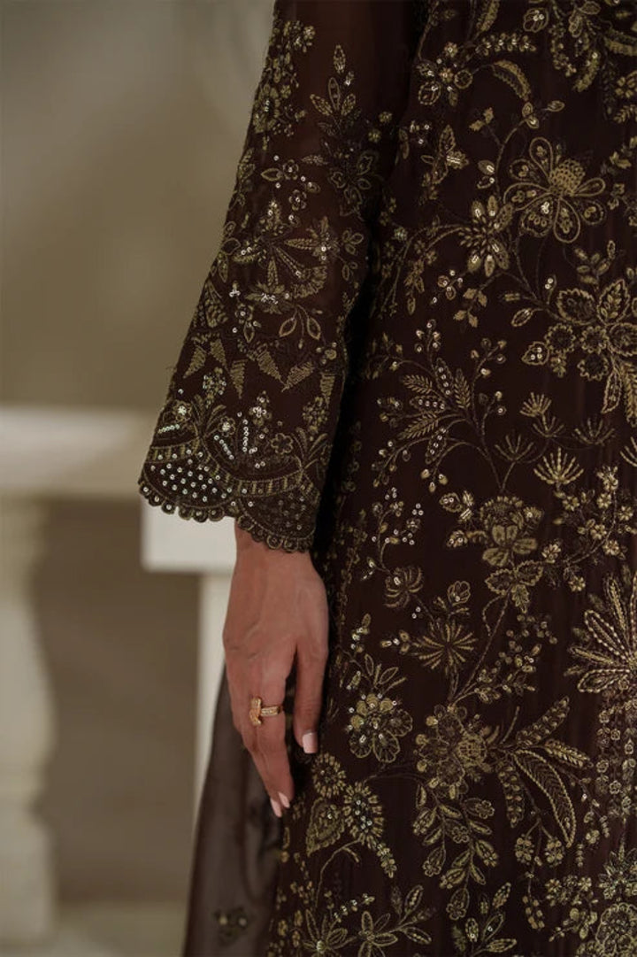 Modern Heirloom by Emaan Adeel Unstitched Embroidered Chiffon 3 Piece Suit EA26UMH Adelia - Festive Collection