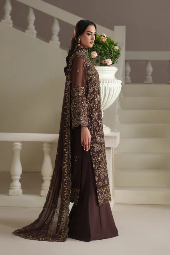 Modern Heirloom by Emaan Adeel Unstitched Embroidered Chiffon 3 Piece Suit EA26UMH Adelia - Festive Collection