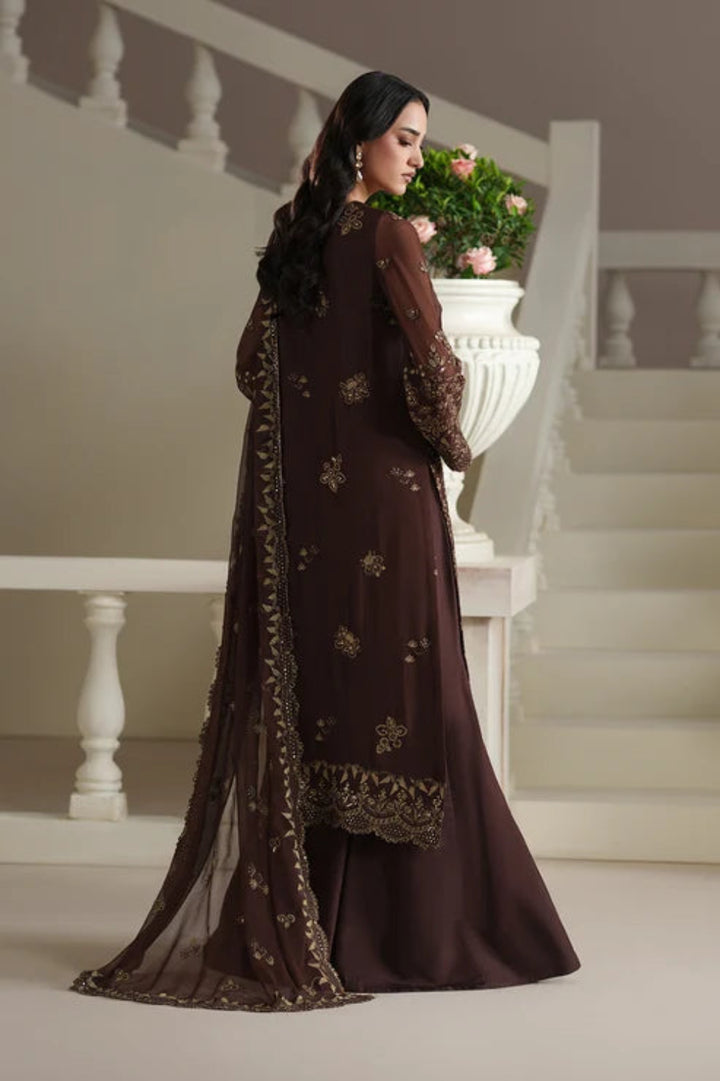 Modern Heirloom by Emaan Adeel Unstitched Embroidered Chiffon 3 Piece Suit EA26UMH Adelia - Festive Collection
