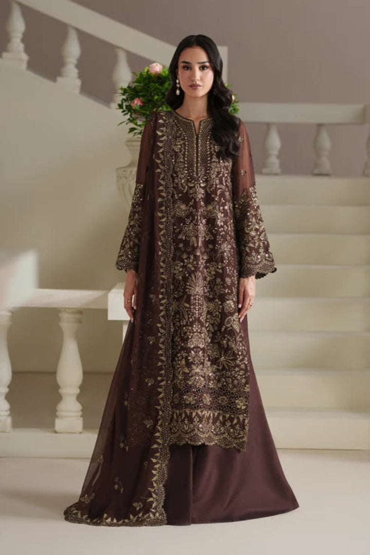 Modern Heirloom by Emaan Adeel Unstitched Embroidered Chiffon 3 Piece Suit EA26UMH Adelia - Festive Collection