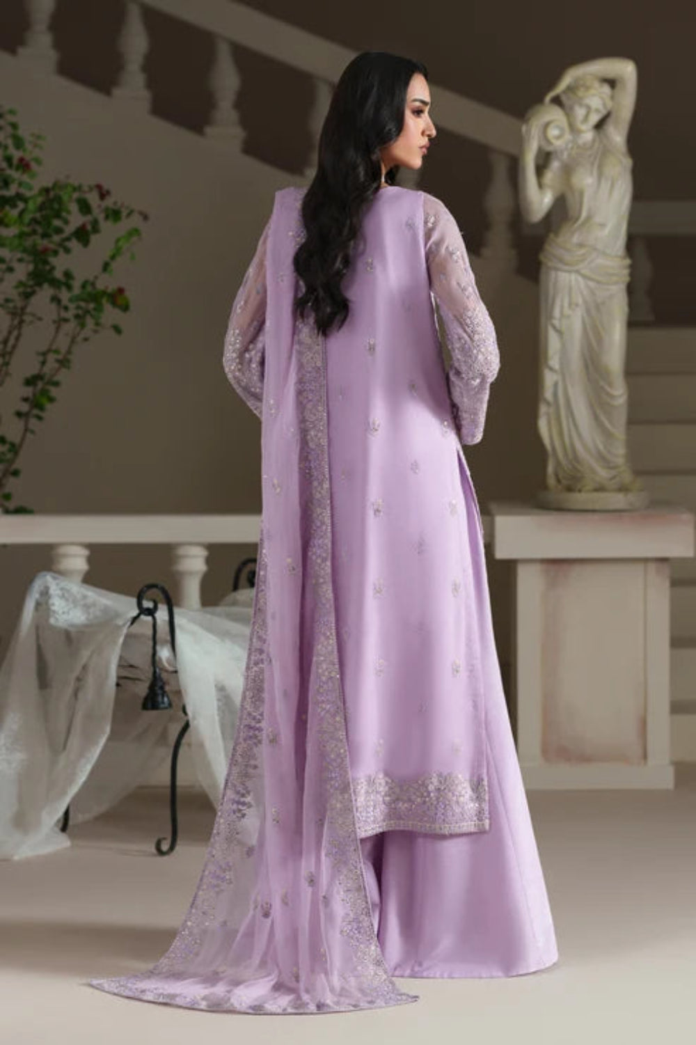 Modern Heirloom by Emaan Adeel Unstitched Embroidered Chiffon 3 Piece Suit EA26UMH Emmeline - Festive Collection