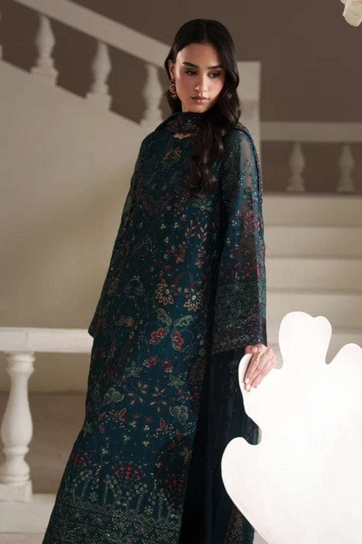Modern Heirloom by Emaan Adeel Unstitched Embroidered Chiffon 3 Piece Suit EA26UMH Antique Charm - Festive Collection