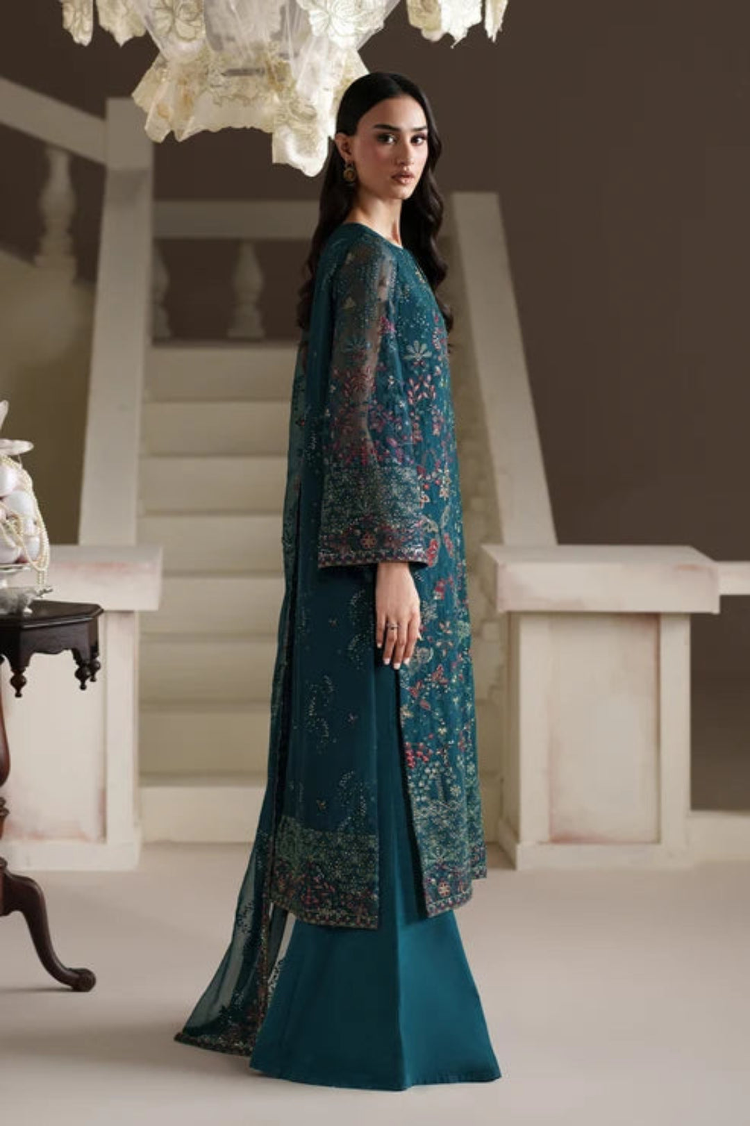 Modern Heirloom by Emaan Adeel Unstitched Embroidered Chiffon 3 Piece Suit EA26UMH Antique Charm - Festive Collection