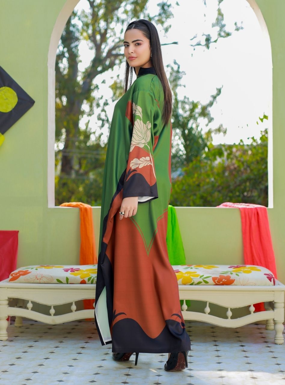 Printnation by Anayra Amal RTW Printed Poly Raw Silk 1 Piece Haze Studio - Casual Collection