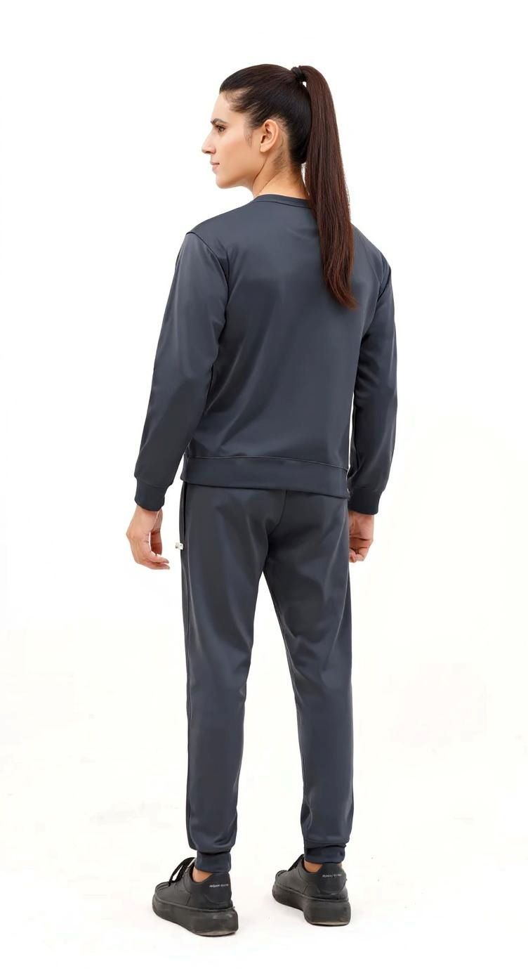 IQ Exclusive Women Winter Track Suit W-Grey Comfort Sweatshirt Tracksuit