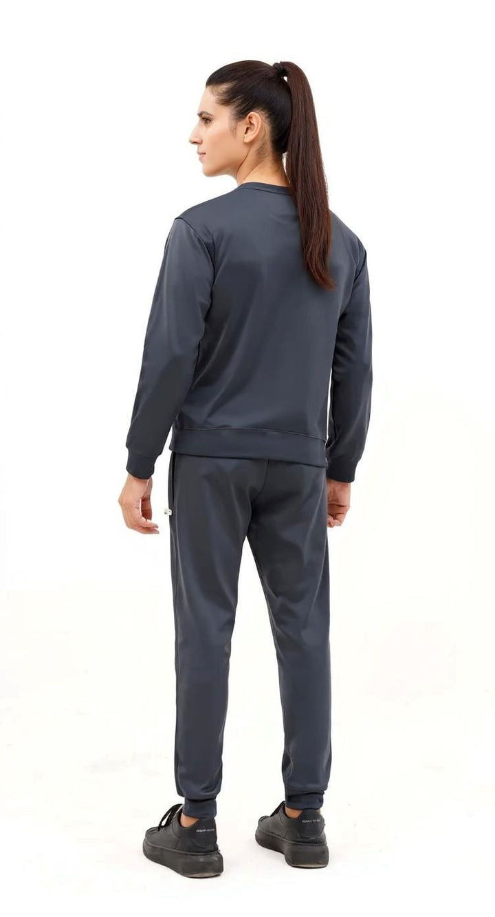 IQ Exclusive Women Winter Track Suit W-Grey Comfort Sweatshirt Tracksuit