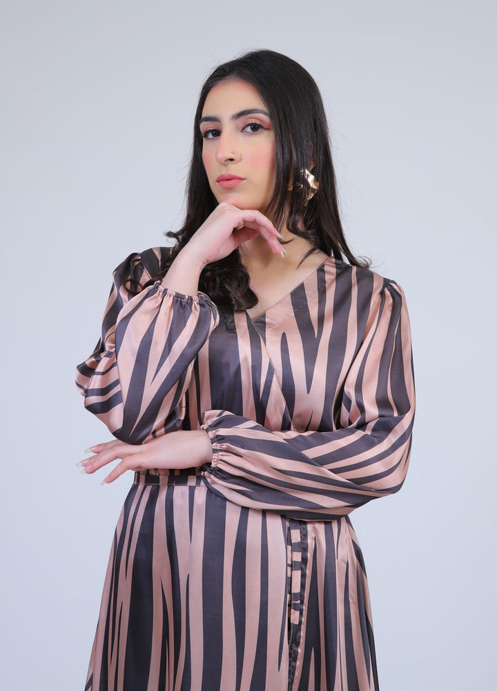 73 Degree East Casual Pret  Silk Maxi A-982 SILK ZEBRA