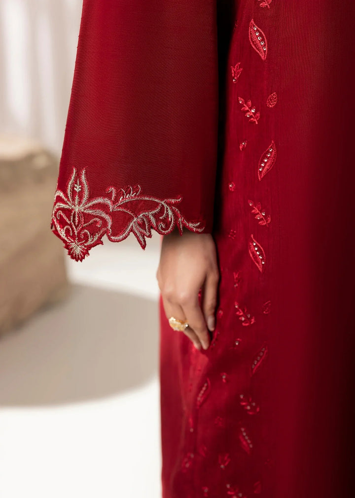 Silk Atelier by Jamni RTW Embroidered Korean Silk 3 Piece Suit CHERRY BLOOM Festive Collection