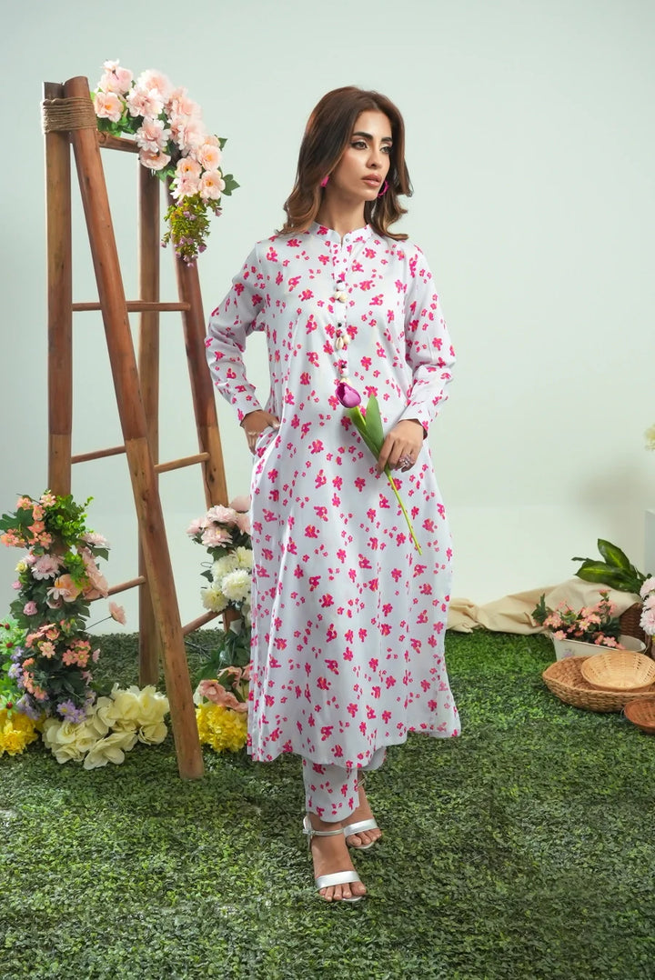 Dhaga Women Pret Printed 2 Piece Lawn Matching Separate FW24DSP0041 - Summer Collection