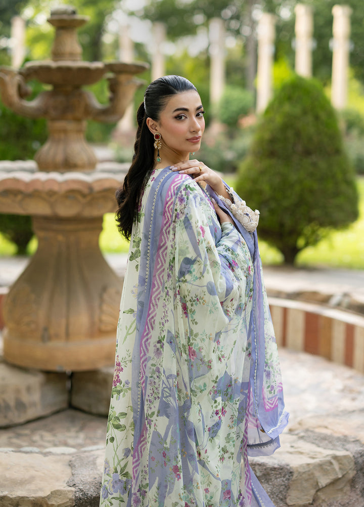 Signature by Elaf Unstitched Embroidered Lawn 3 Piece Suit EL26USLE Katie ESG-3B - Eid Collection