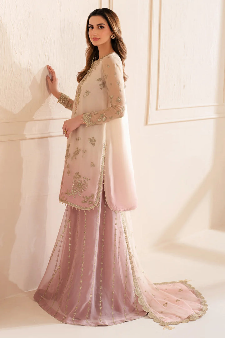 Jazmin Unstitched Chiffon Embroidered Suits 3 Piece JZ25CF JZ-UC-D3067 - Festive Collection