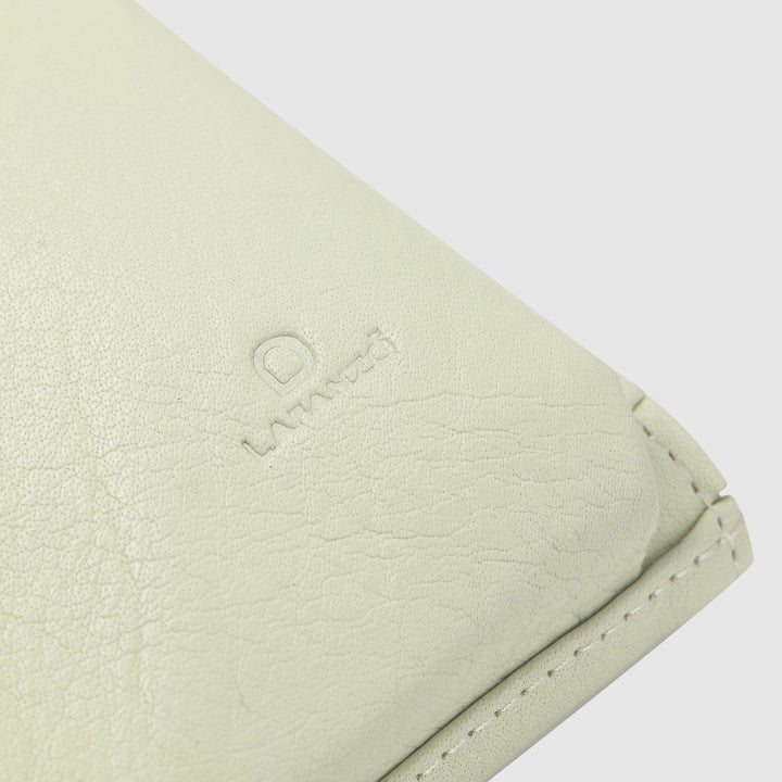 Lafanzo Unisex Leather Femora Crossbody Phone Pouch Ivory - Accessories Collection