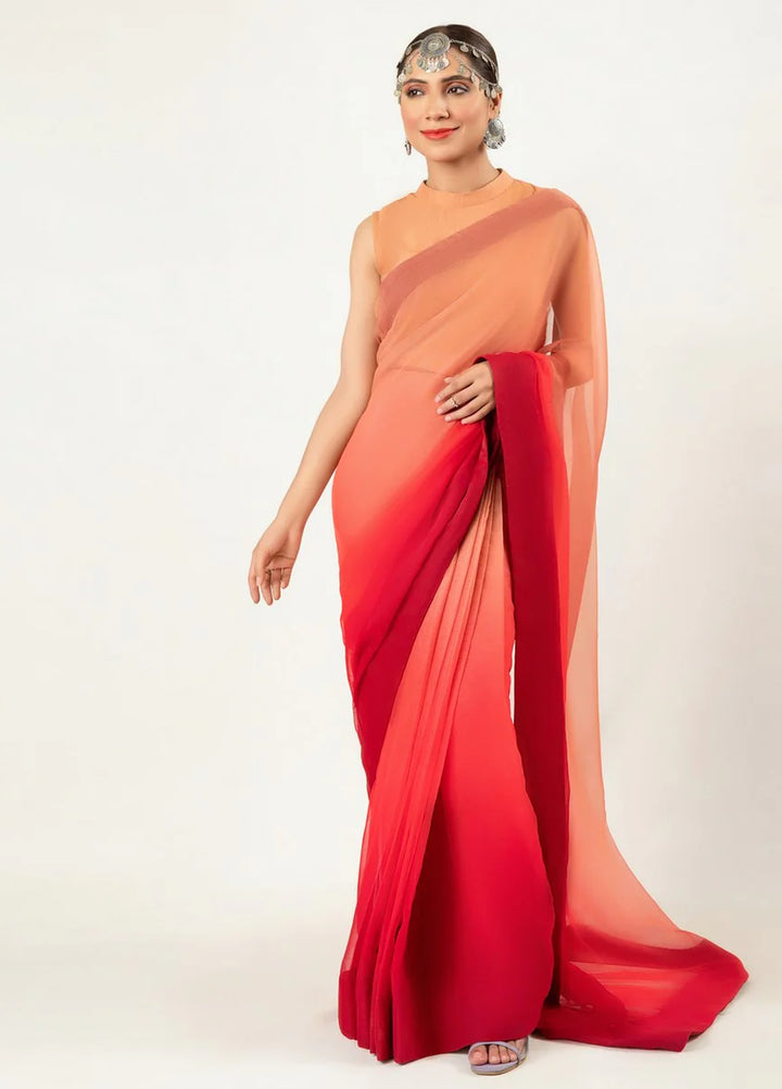 Imran Aftab RTW Printed Chiffon 3 Piece Suit IASC 14 - Festive Collection
