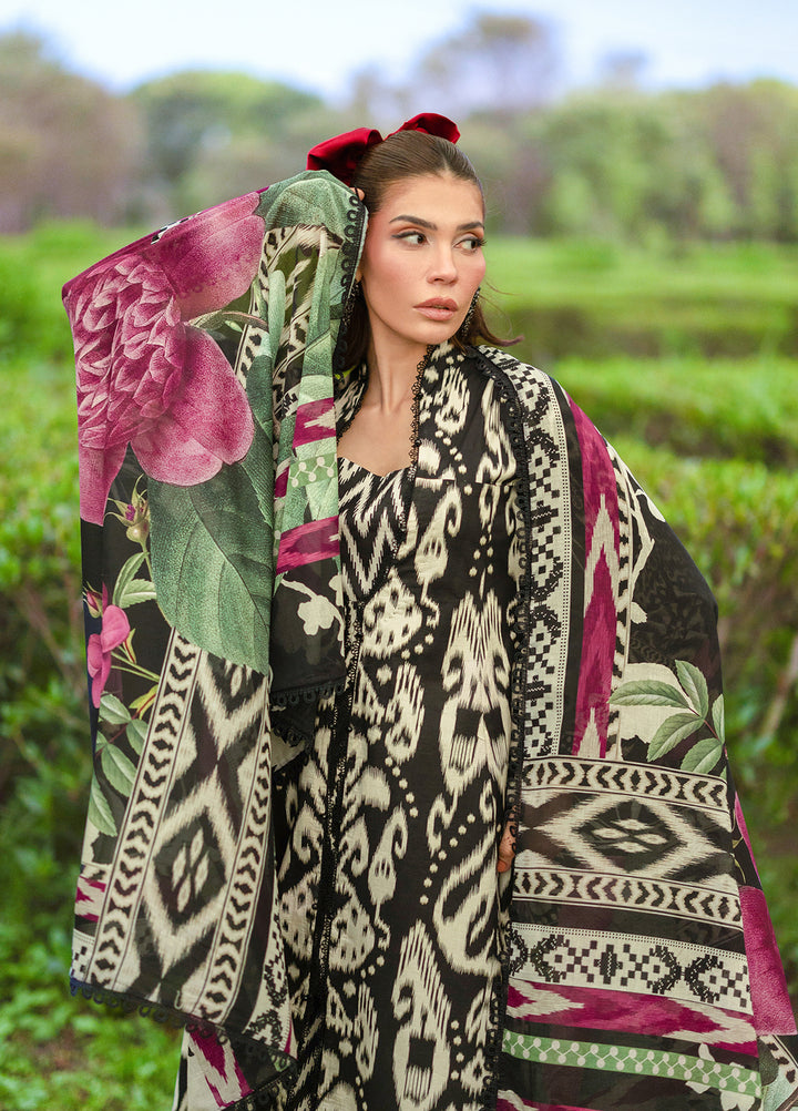 Bridgerton by Elaf Unstitched Printed Lawn 3 Piece Suit EL26ULB EPB-1B - Summer Collection