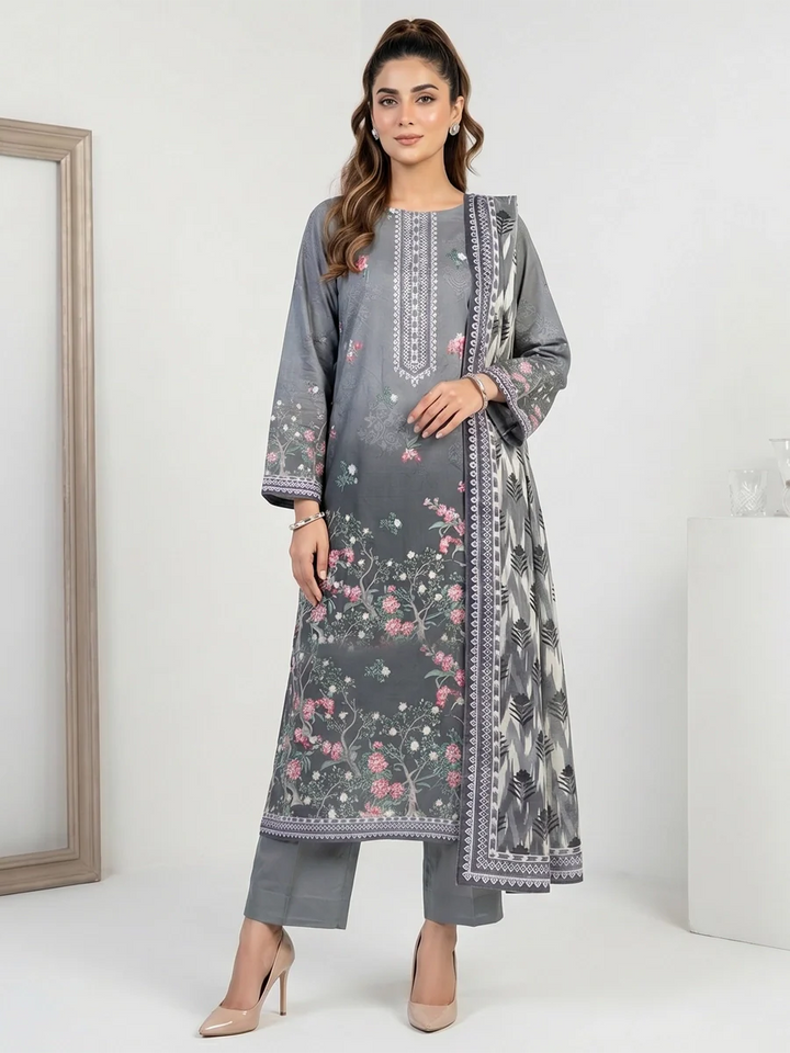 Salitex Unstitched Printed Lawn 3 Piece Suit SSW6U3P424 Summer Collection