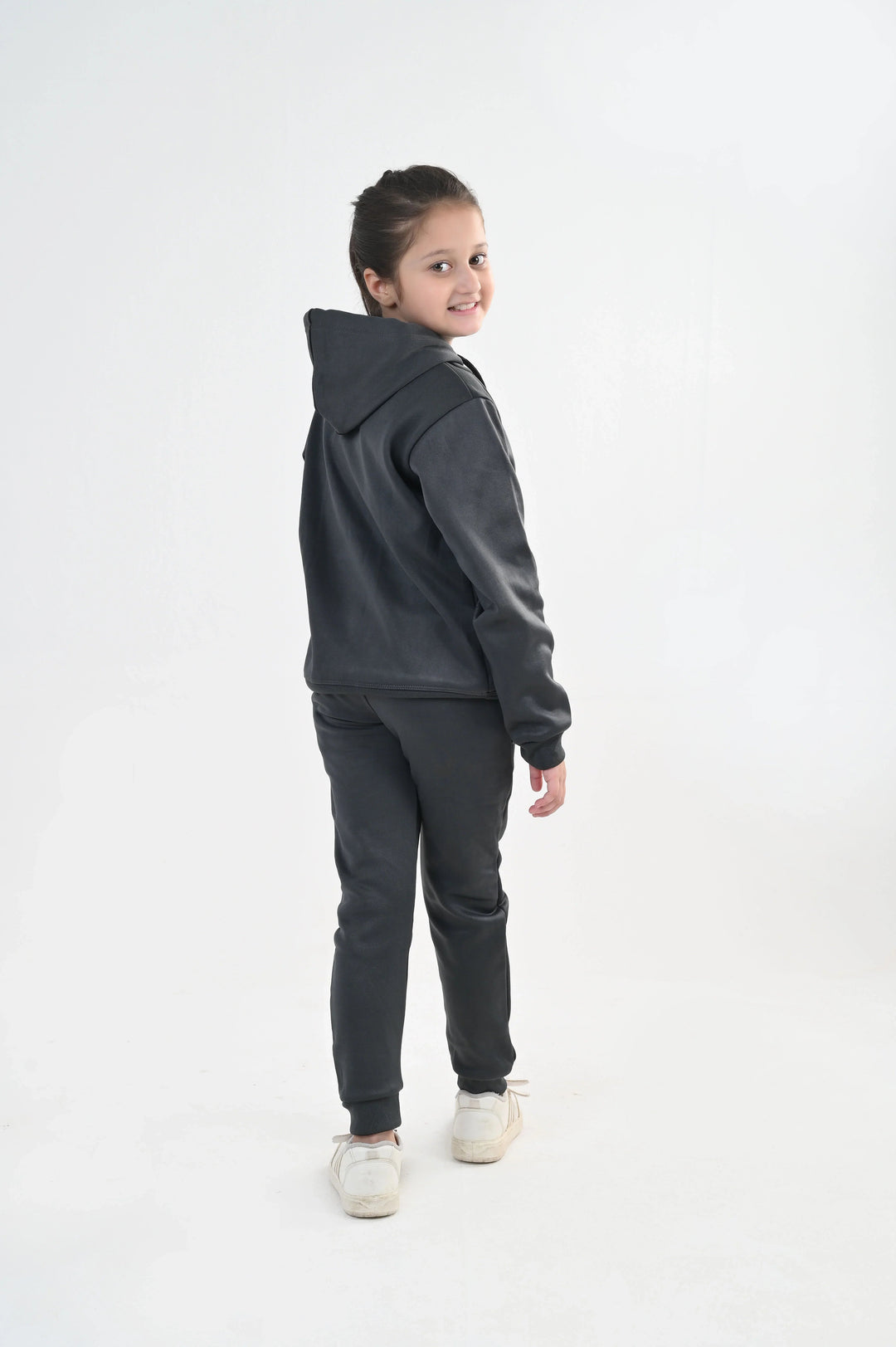 IQ Exclusive Kids Track Suit Fleece 2 PieceGraphite Hoodie Tracksuit-Unisex Kids - Winter Collection