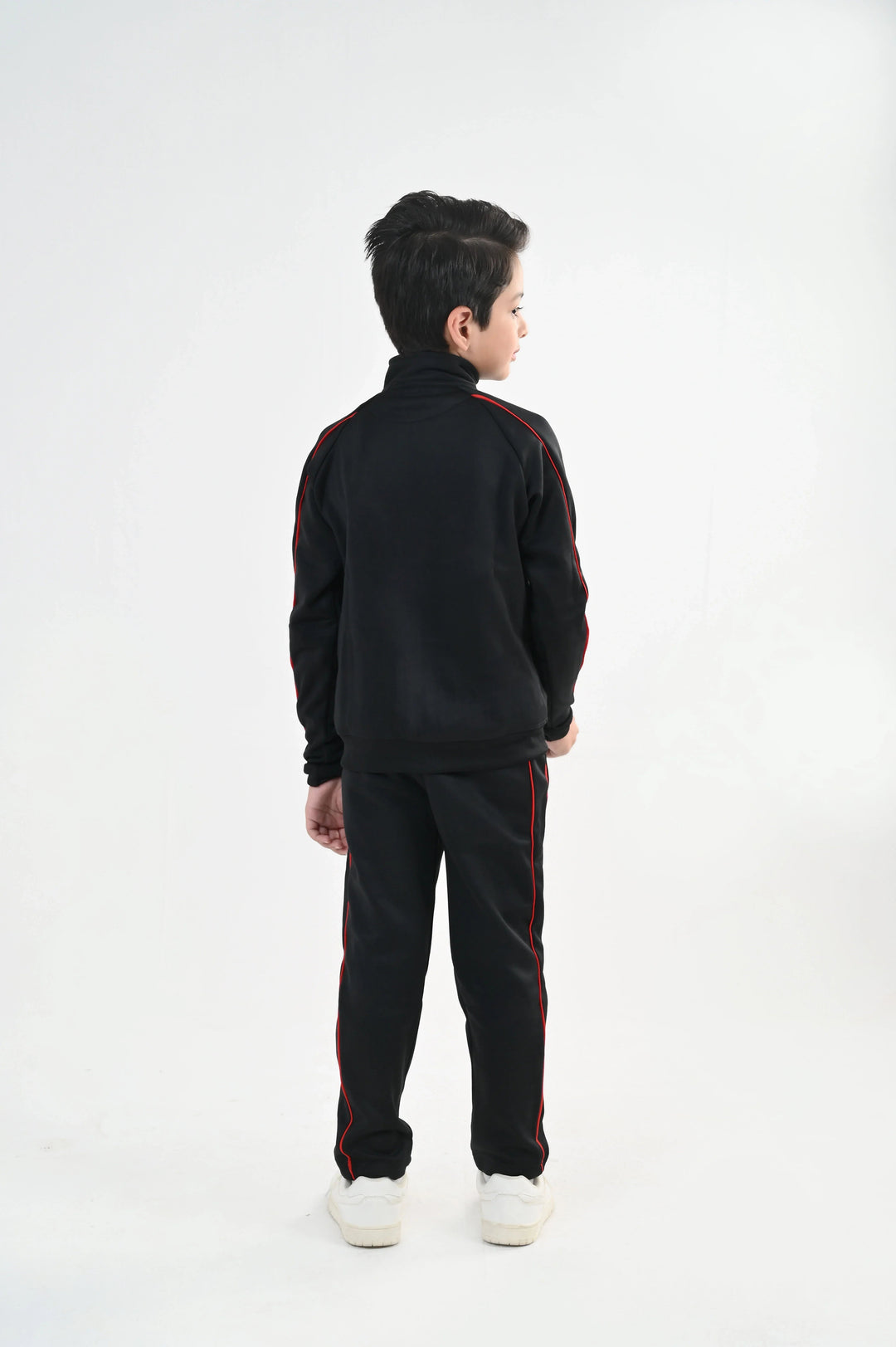 IQ Exclusive Kids Track Suit Fleece 2 PieceBlack Horizon Speed Tracksuit-Unisex Kids - Winter Collection