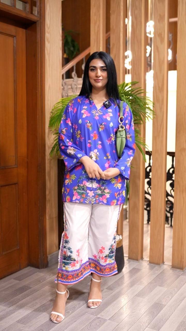 Dhaga Women Pret Printed 2 Piece Soft Crepe Pixie SS24DSP236 - Summer Collection