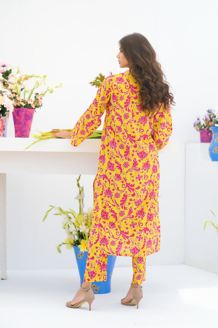 Dhaga Women Pret Printed 2 Piece Lawn Matching Separate FW24DSP005 - Summer Collection