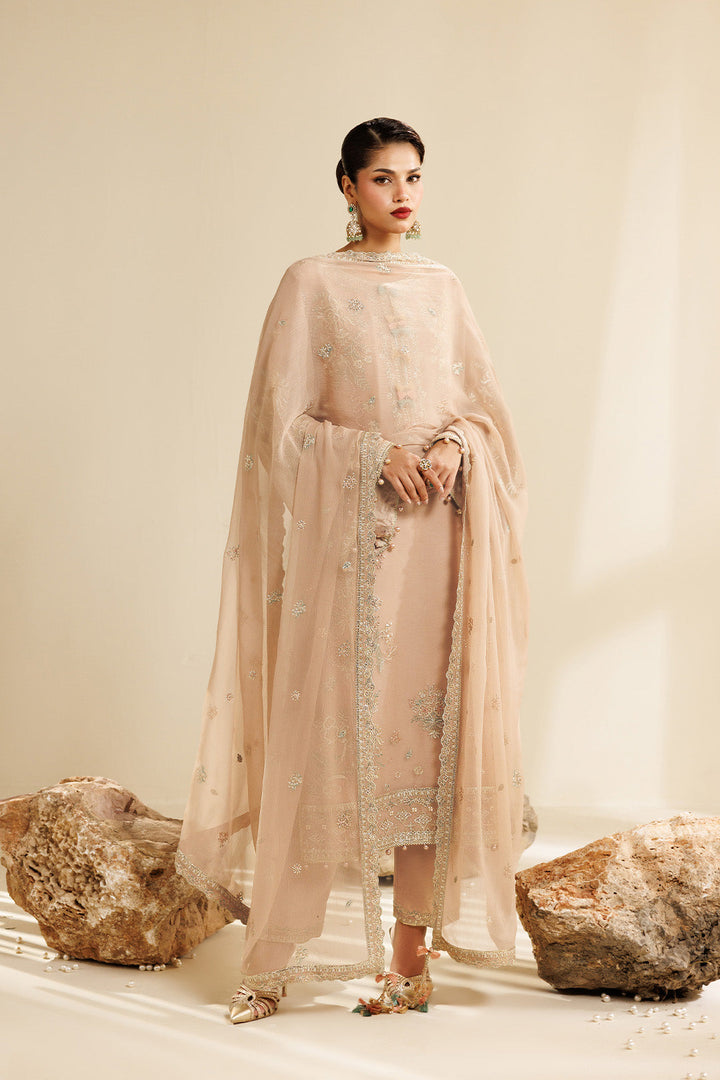 Sireine by Alizeh Fashion Unstitched Embroidered Chiffon 3 Piece Suit AF26UCS AF-CH-2288-DUNE - Festive Collection