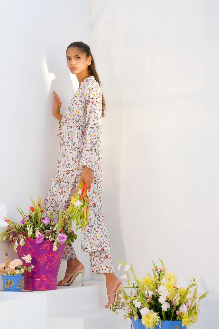 Dhaga Women Pret Printed 2 Piece Lawn Matching Separate FW24DSP002 - Summer Collection