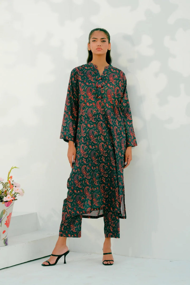 Dhaga Women Pret Printed 2 Piece Lawn Matching Separate FW24DSP001 - Summer Collection