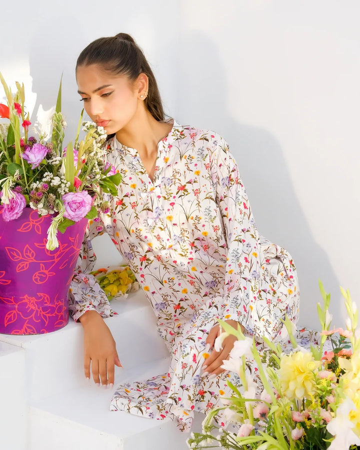 Dhaga Women Pret Printed 2 Piece Lawn Matching Separate FW24DSP002 - Summer Collection