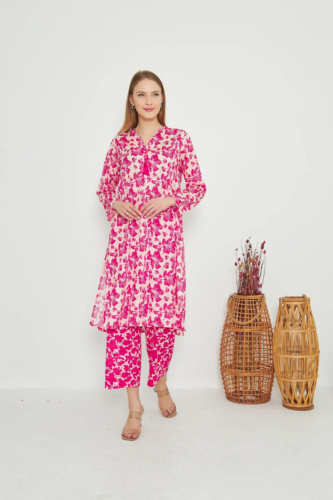 Dhaga Women Pret Printed 2 Piece Lawn Matching Separate FW24DSP0036 - Summer Collection