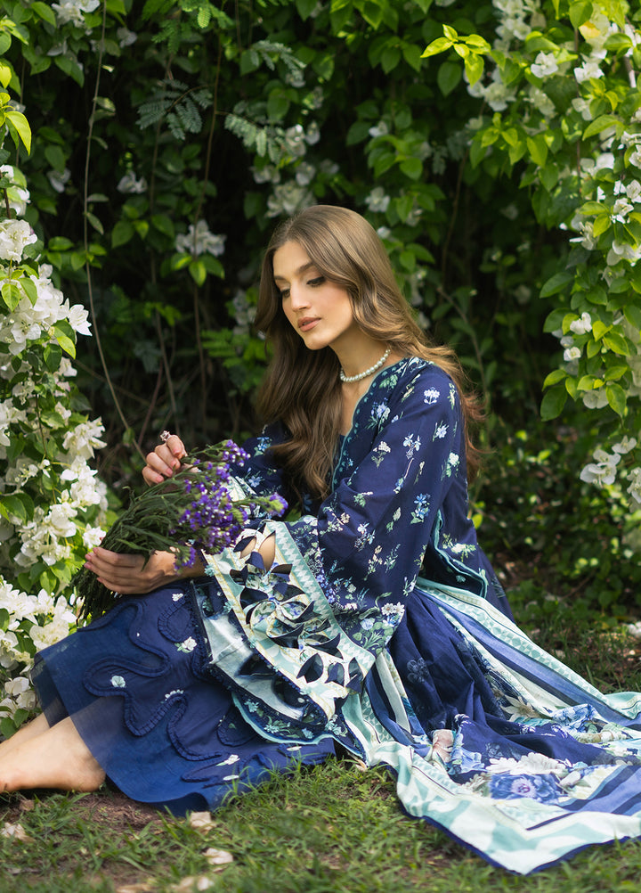 Bridgerton by Elaf Unstitched Printed Lawn 3 Piece Suit EL26ULB EPB-6B - Summer Collection