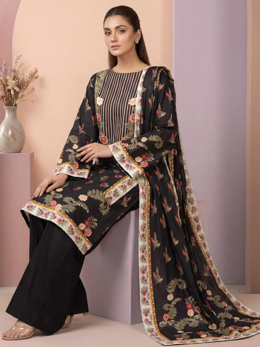 Salitex Women Unstitched Printed Lawn 3 Piece Suit SSW8U3P441 Casual Collection