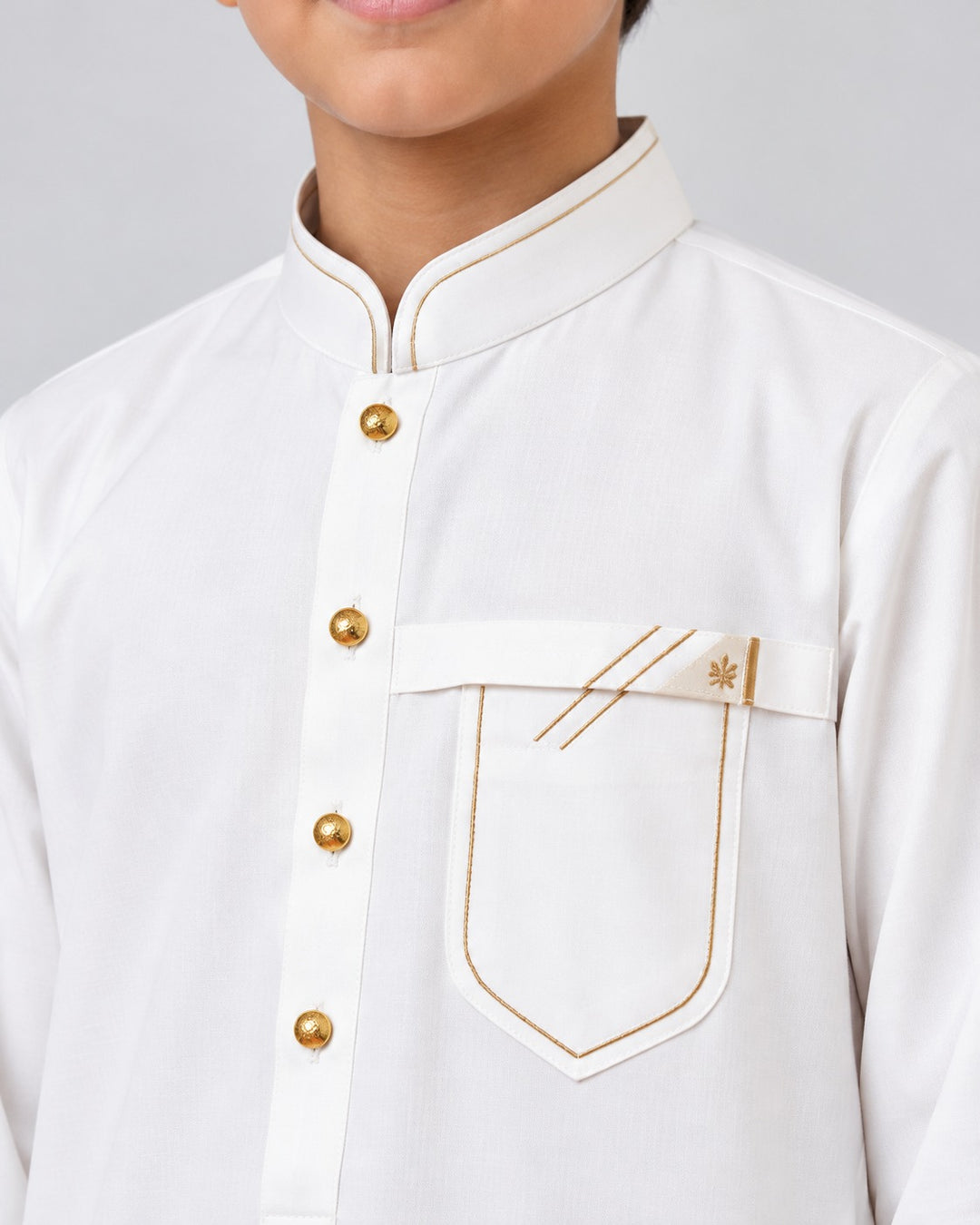 Aizaz Zafar Boys RTW Solids Wash N wear 2 Piece Suit D-358 Off White - Casual Collection