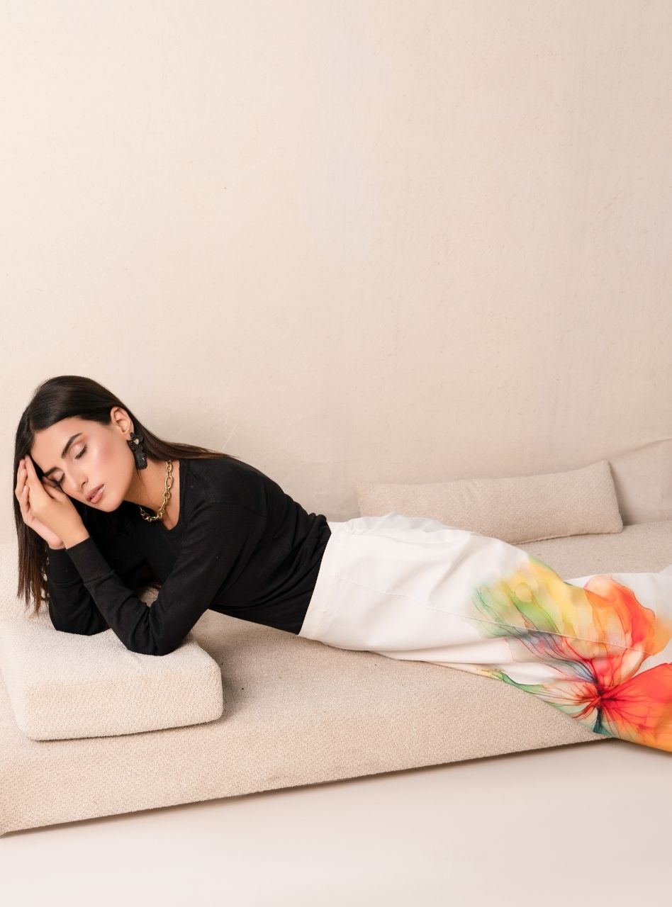 Irtiqa by Anayra Amal RTW Printed Raw Silk 1 Piece Suit Khakaa Festive Collection