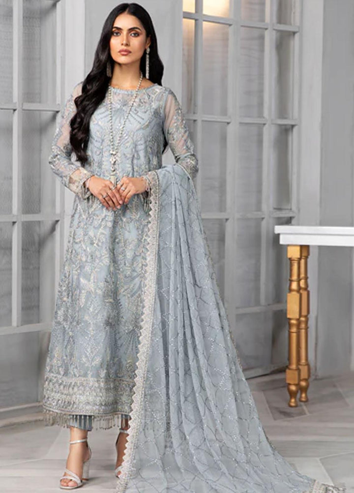 Bahaar by Zarif Embroidered  Suits Unstitched 3 Piece ZB 05 SKYLER - Luxury Collection