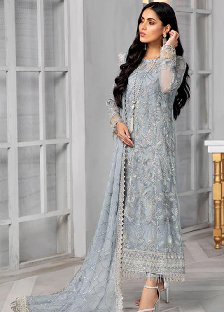 Bahaar by Zarif Embroidered  Suits Unstitched 3 Piece ZB 05 SKYLER - Luxury Collection