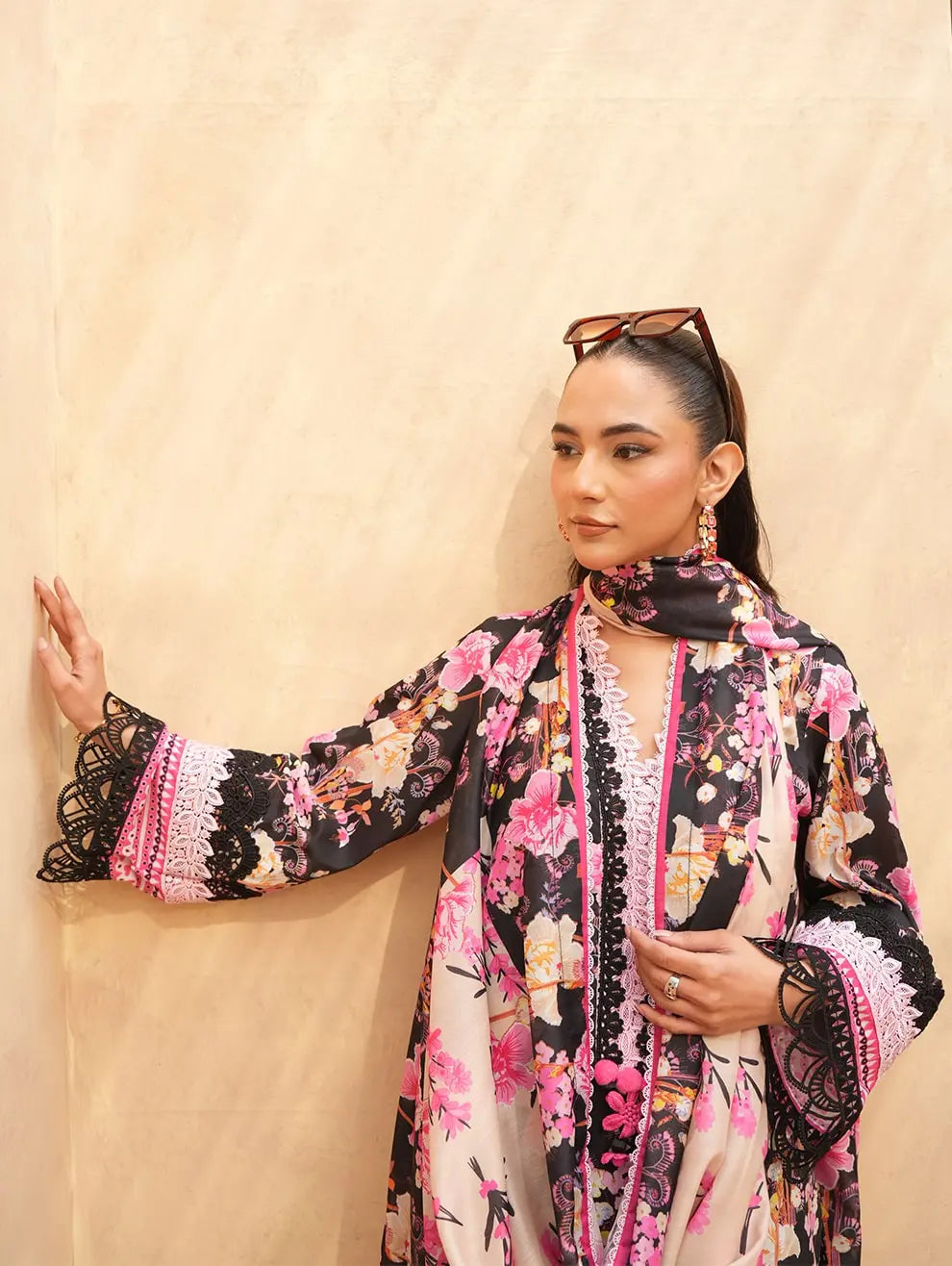 Dastaan by Menaal Unstitched Printed Lawn 3 Piece Suit ML26ULS DP-04A - Festive Collection
