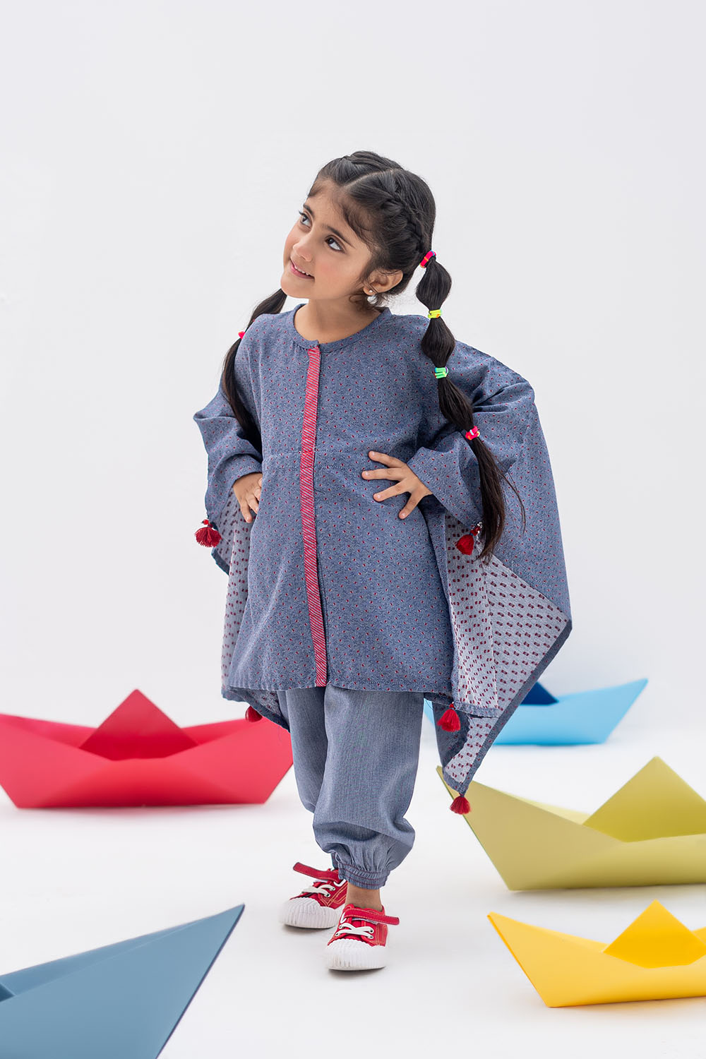 Senorita Kids RTW Blue Casual 2 Piece Suit Denim  KAC-02390 - Winter Collection