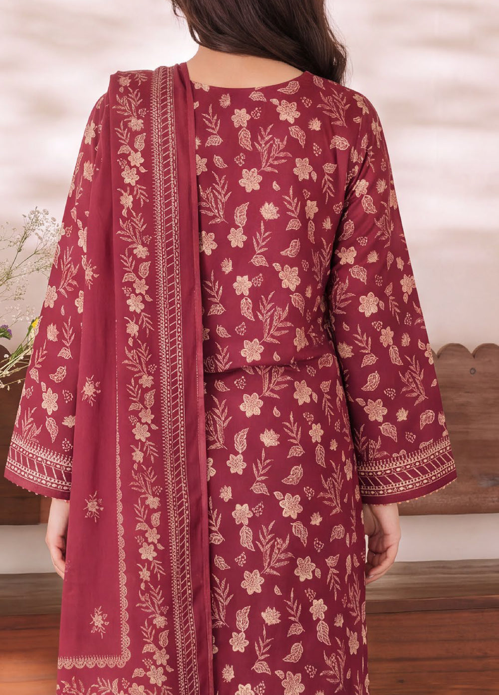 VS Textiles Unstitched Printed Lawn 3 Piece Suit VS26UL D-02 - Casual Collection