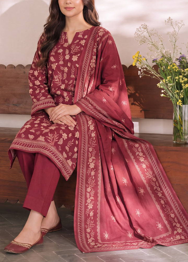 VS Textiles Unstitched Printed Lawn 3 Piece Suit VS26UL D-02 - Casual Collection