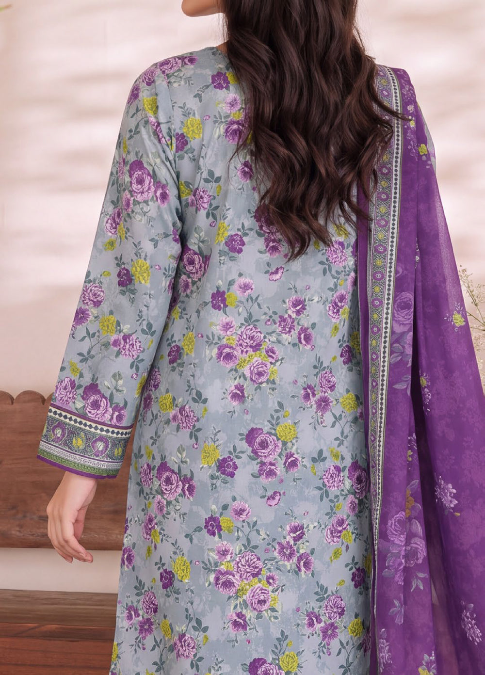 VS Textiles Unstitched Printed Lawn 3 Piece Suit VS26UL D-03 - Casual Collection