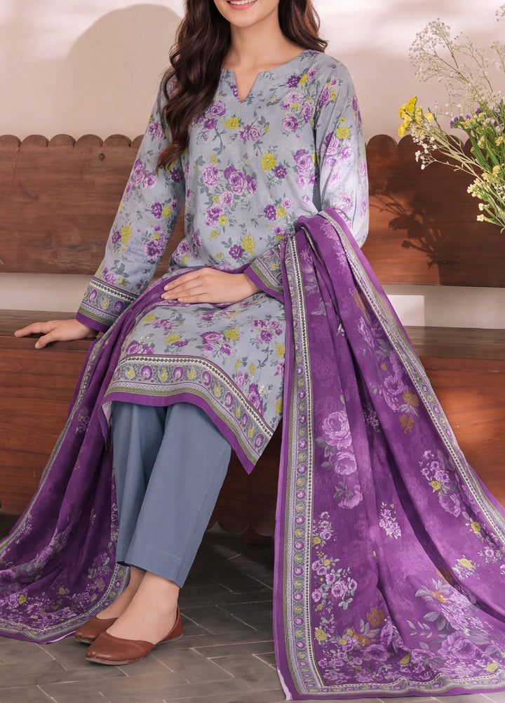 VS Textiles Unstitched Printed Lawn 3 Piece Suit VS26UL D-03 - Casual Collection